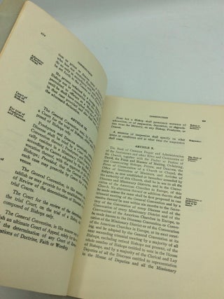 CONSTITUTION AND CANONS for the Government of the Protestant Episcopal Church in the United States of America Adopted in General Conventions 1789-1961