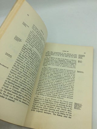 CONSTITUTION AND CANONS for the Government of the Protestant Episcopal Church in the United States of America Adopted in General Conventions 1789-1961