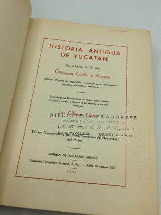 HISTORIA ANTIGUA DE YUCATAN