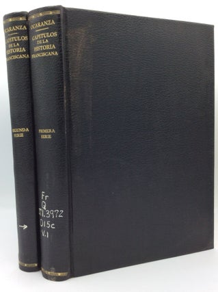 Item #120876 CAPITULOS DE LA HISTORIA FRANCISCANA, Volumes I-II. Fernando Ocaranza