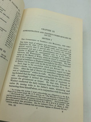 CHAPTERS IN THE ADMINISTRATIVE HISTORY OF MEDIAEVAL ENGLAND: VOLS. III & IV [INCOMPLETE].