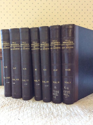 Item #122595 BIBLIOTECA IBERO-AMERICANA DE LA ORDEN DE SAN AGUSTIN, Volumes I-III & V-VIII. ed...