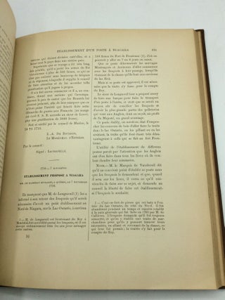 DOCUMENTS HISTORIQUES: CORRESPONDANCE ECHANGEE ENTRE LES AUTORITES FRANCAISES ET LES GOUVERNEURS ET INTENDANTS: VOL. I [COMPLETE].