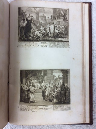 L'ANCIEN ET LE NOUVEAU TESTAMENT EN FIGURES Representes en cinq cens Tableaux graves d'apres les Desseins de Raphael & autres grands Maitres