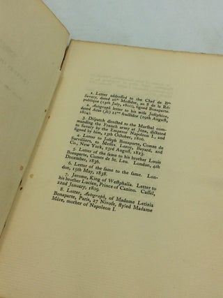 Letters of the Bonaparte family: From the originals in the autograph collection of Baron Heath