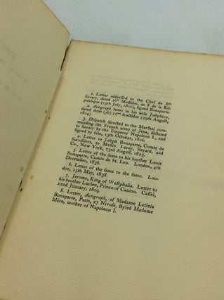 Letters of the Bonaparte family: From the originals in the autograph collection of Baron Heath
