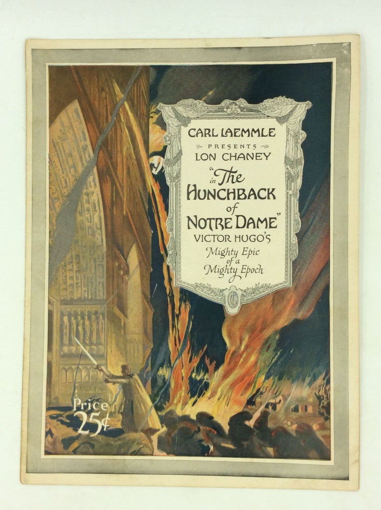 Item #1229887 CARL LAEMMLE PRESENTS LON CHANEY IN "THE HUNCHBACK OF NOTRE DAME" Silent Movie Program.