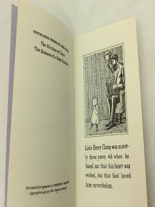 THREE BOOKS FROM THE FANTOD PRESS: The Pious Infant; The Evil Garden; The Inantimate Tragedy