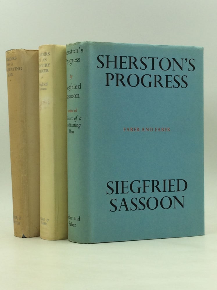 Item #1237158 THE GEORGE SHERSTON TRILOGY: MEMOIRS OF A FOX-HUNTING MAN; MEMOIRS OF AN INFANTRY OFFICER; and SHERSTON'S PROGRESS. Siegfried Sassoon.