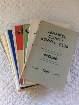 Item #1239996 A LOT OF 14 VINTAGE DOG SHOW CATALOGS, 1933-1967
