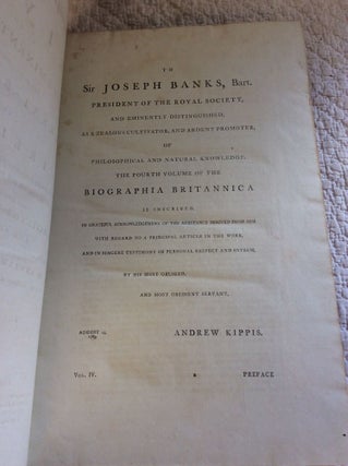 BIOGRAPHIA BRITANNICA or The Lives of the Most Eminent Persons who have flourished in Great Britain and Ireland: 5v set
