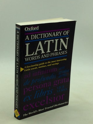 Item #1245988 A DICTIONARY OF LATIN WORDS AND PHRASES. James Morwood