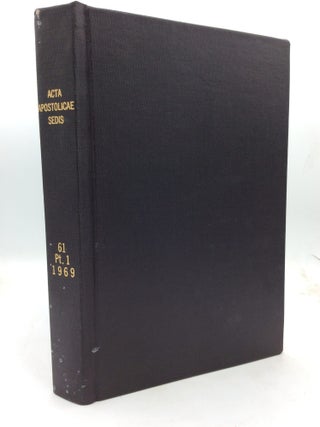 ACTA APOSTOLICAE SEDIS (Volumes 1-74 in 112 books)