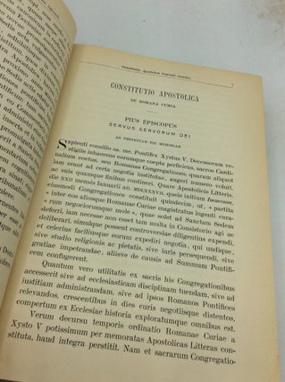 ACTA APOSTOLICAE SEDIS (Volumes 1-74 in 112 books)