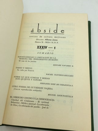 ABSIDE: Revista de Cultura Mejicana, 1963-1978