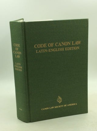 Item #1254787 CODE OF CANON LAW: Latin-English Edition. Canon Law Society of America