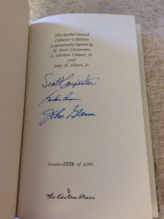 THE ASTRONAUT'S LIBRARY: complete set: Men From Earth, Moon Shot, Lost Moon, Countdown, Schirra's Space, We Seven