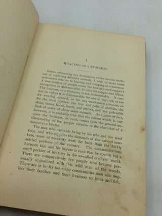 NATURAL HISTORY OF WESTERN WILD ANIMALS and Guide for Hunters, Trappers, and Sportsmen; Embracing Observations on the Art of Hunting and Trapping, a Description of the Physical Structure, Homes, and Habits of Fur-Bearing Animals and Others of North America, with General and Specific Rules for Their Capture; also, Narratives of Personal Adventure.