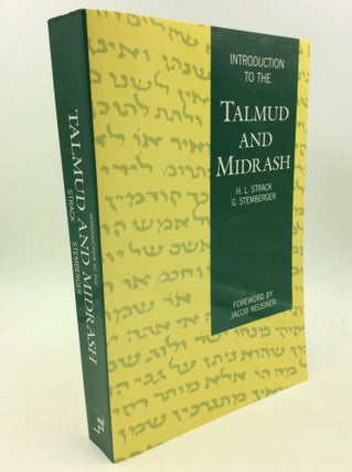 Item #126446 INTRODUCTION TO THE TALMUD AND MIDRASH. H L. Strack, G. Stemberger