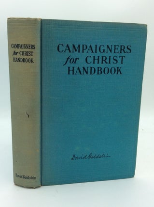 Item #1266847 CAMPAIGNERS FOR CHRIST HANDBOOK. David Goldstein