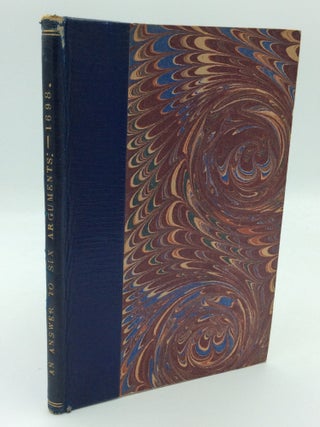 Item #1267506 AN ANSWER TO SIX ARGUMENTS PRODUCED BY DU-PIN to Prove that Passage in Josephus in...