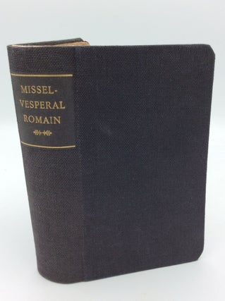 Item #1270129 MISSEL VESPERAL ROMAIN Extrait du Missel Quotidien & Vesperal. Dom Gaspar Lefebvre