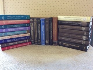 Item #1270988 THEOLOGICAL INVESTIGATIONS: Complete 23-volume set. Karl Rahner