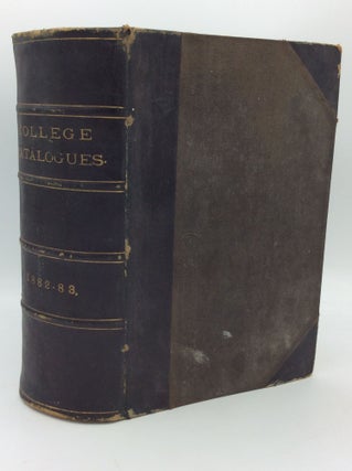Item #1271969 BOUND VOLUME OF 24 CATHOLIC COLLEGE CATALOGUES 1882-1883. American Catholic Higher...