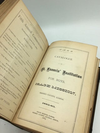 BOUND VOLUME OF 24 CATHOLIC COLLEGE CATALOGUES 1882-1883