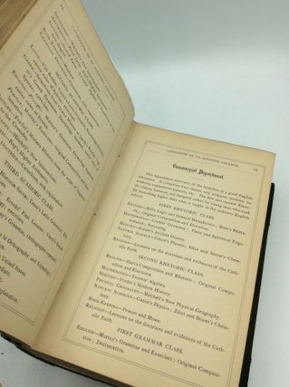 BOUND VOLUME OF 24 CATHOLIC COLLEGE CATALOGUES 1882-1883