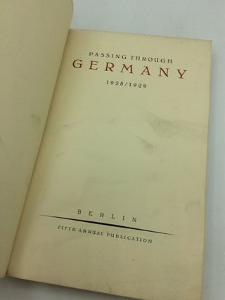 PASSING THROUGH GERMANY 1928/1929