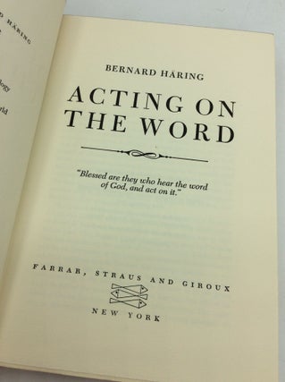ACTING ON THE WORD