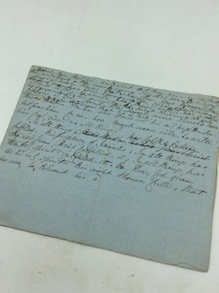 ORIGINAL AUTOGRAPH MANUSCRIPT FOR A SERMON, "MONDAY IN PASSION WEEK" Original autograph manuscript for a sermon, "Monday in Passion Week".