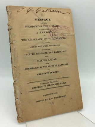 Item #1296919 MESSAGE FROM THE PRESIDENT...TRANSMITTING A REPORT OF THE SECRETARY OF THE TREASURY...