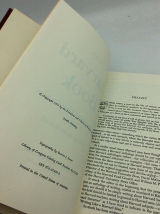 THE HARVARD BOOK: Selections from Three Centuries