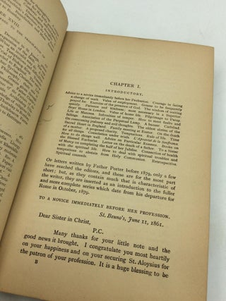 THE LETTERS OF THE LATE FATHER GEORGE PORTER, S.J., Archbishop of Bombay