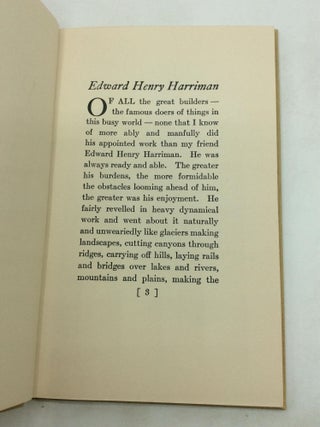 EDWARD HENRY HARRIMAN