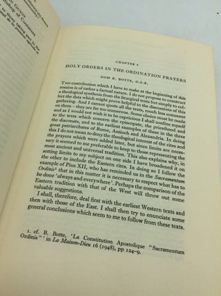 THE SACRAMENT OF HOLY ORDERS: Some Papers and Discussions Concerning Holy Orders at a Session of the Centre de Pastorale Liturgique, 1955