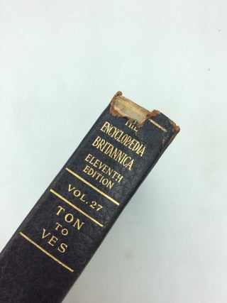 THE ENCYCLOPEDIA BRITANNICA: 11TH EDITION