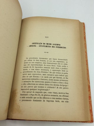 A QUESTAO RELIGIOSA DO BRAZIL PERANTE A SANTA SE OU A MISSAO ESPECIAL A ROMA EM 1873