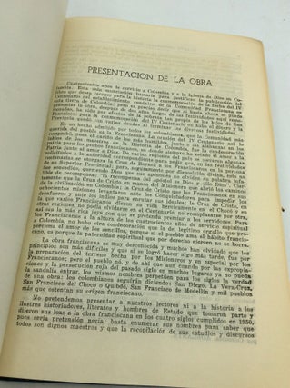 LA CONMEMORACION DEL CUARTO CENTENARIO DE LOS FRANCISCANOS EN COLOMBIA 1550-1950