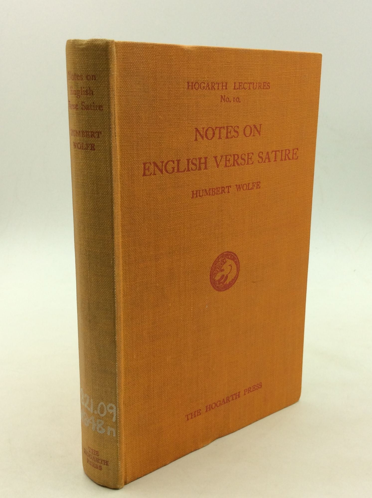 Humbert Wolfe - Notes on English Verse Satire
