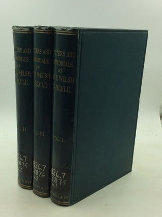 Item #131505 LETTERS AND MEMORIALS OF JANE WELSH CARLYLE: 3 Volumes. ed James Anthony Froude