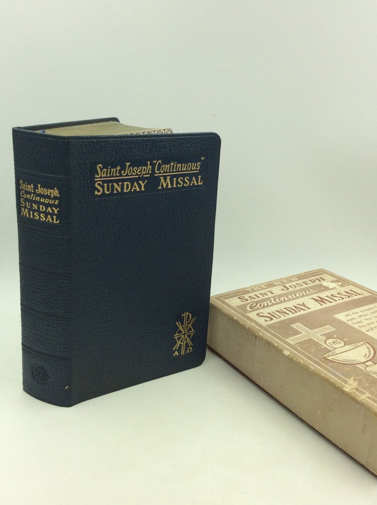 Item #140274 SAINT JOSEPH CONTINUOUS SUNDAY MISSAL: A Simplified and Continuous Arrangement of the Mass for All Sundays and Feast Days with a Treasury of Prayers. ed Hugo Hoever.