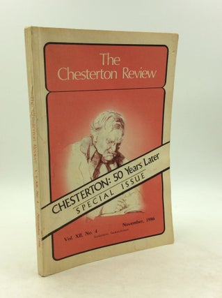 Item #142323 THE CHESTERTON REVIEW Vol. XII, No. 4. ed Ian Boyd