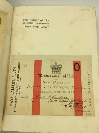 THE HISTORY OF THE SECOND DRAGOONS 'ROYALS SCOTS GREYS'
