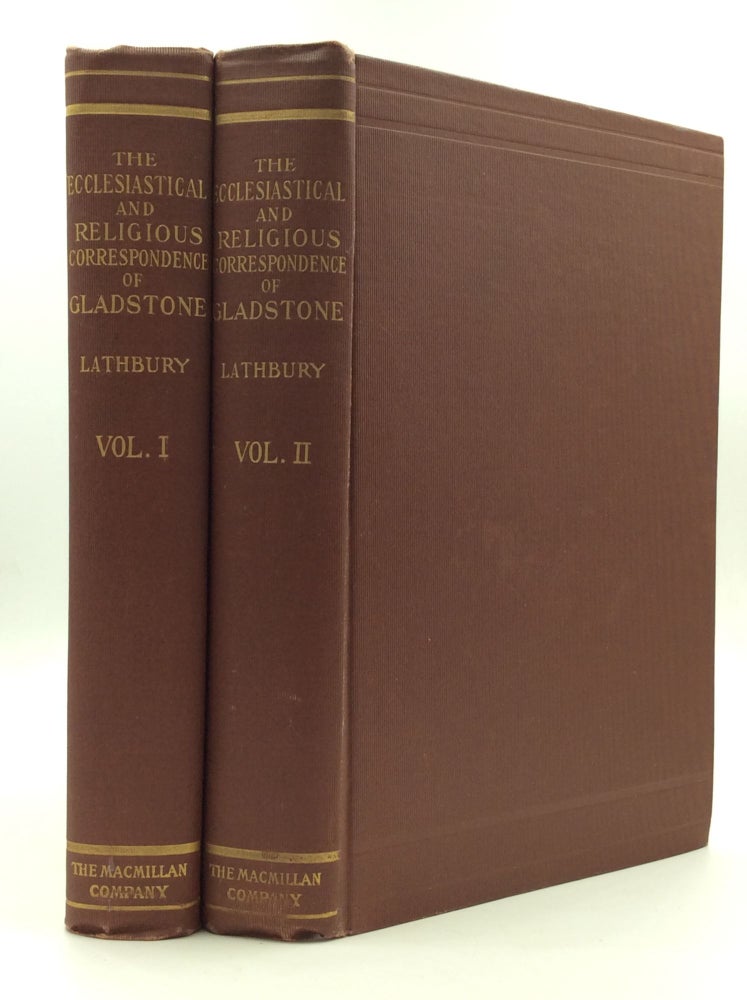 Item #146585 CORRESPONDENCE ON CHURCH AND RELIGION of William Ewart Gladstone, Vols. I-II. ed D C. Lathbury.