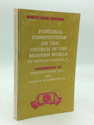 Item #148749 PASTORAL CONSTITUTION ON THE CHURCH IN THE MODERN WORLD: Gaudium et Spes. Catholic...