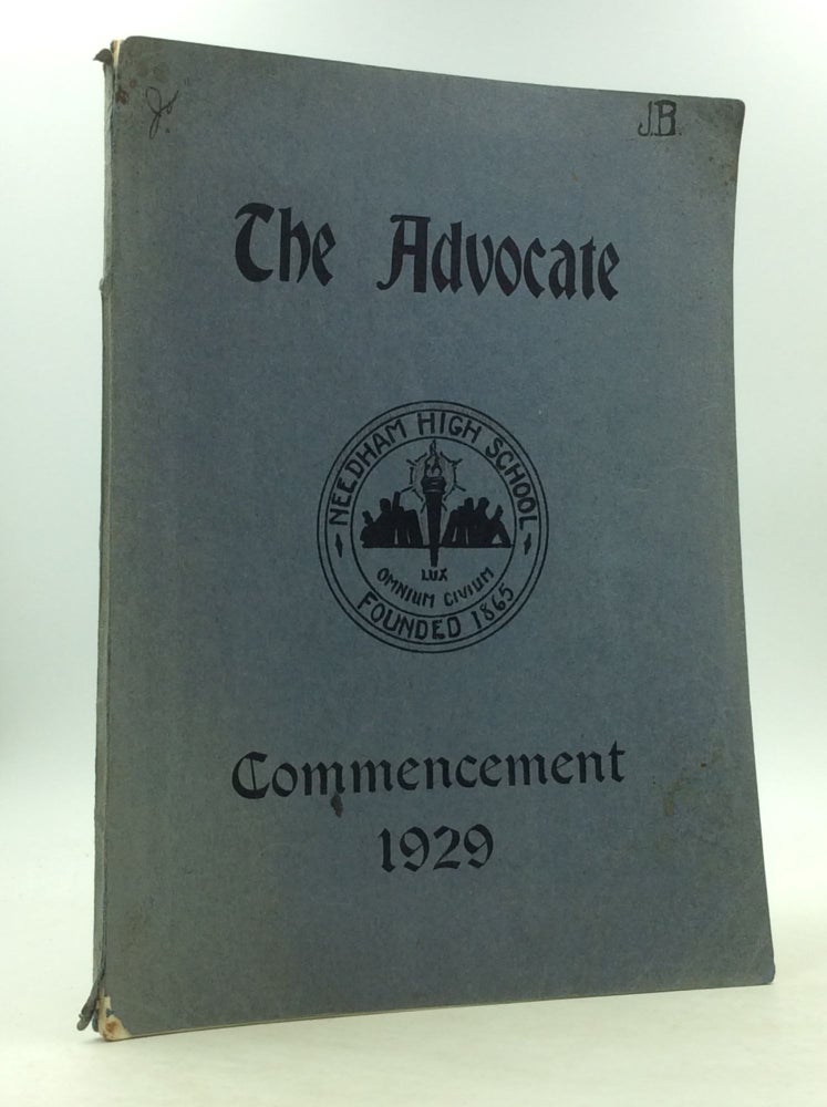 Item #149690 THE ADVOCATE: Commencement 1929. Needham High School.