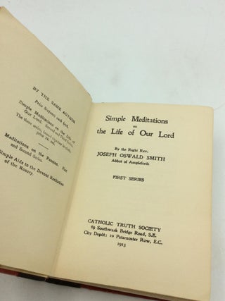 SIMPLE MEDITATIONS ON THE LIFE OF OUR LORD